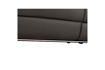 Sofa 2-sæders Pareli Brun, Læder/PU, Manuel liggestol - Brun, Læder/PU, Manuel liggestol - Møbler - Sofaer - Lædersofaer