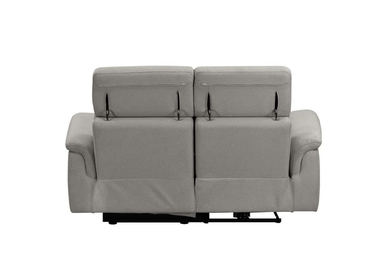 Sofa 2-sæders Pareli Grå, Søndagsstof, Manuel liggestol - Grå, Søndagsstof, Manuel liggestol - Møbler - Sofaer - Recliner sofaer - 2 personers biografsofa & reclinersofa