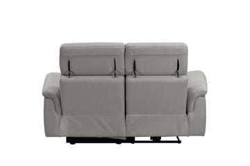 Sofa 2-sæders Pareli Grå, Søndagsstof, Manuel liggestol - Grå, Søndagsstof, Manuel liggestol - Møbler - Sofaer - Recliner sofaer - 2 personers biografsofa & reclinersofa