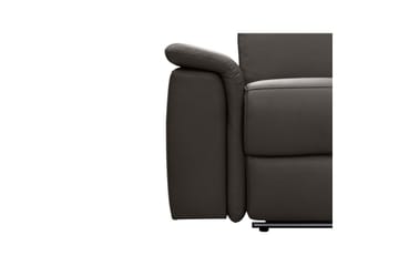 Sofa 2-sæders Pareli Brun, Læder/PU, Manuel liggestol - Brun, Læder/PU, Manuel liggestol - Møbler - Sofaer - Lædersofaer