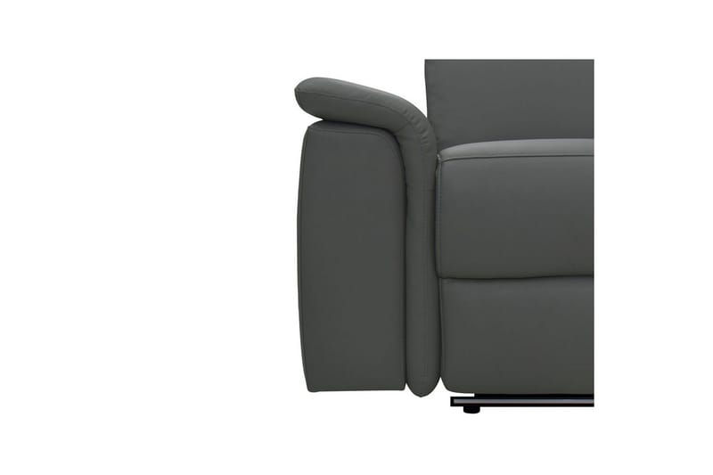 Sofa 2-sæders Pareli Grå, Læder/PU, Elektrisk hvilestol - Grå, Læder/PU, Elektrisk hvilestol - Møbler - Sofaer - Lædersofaer