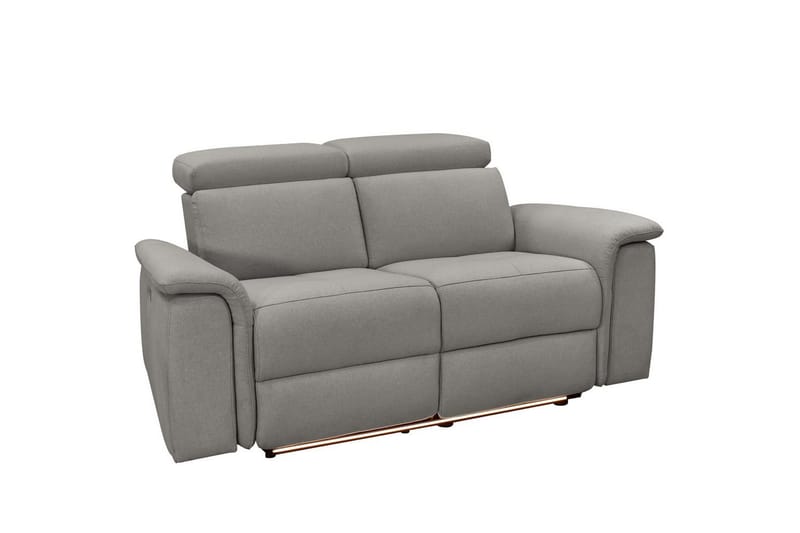 Sofa 2-sæders Pareli Grå, Søndagsstof, Manuel liggestol - Grå, Søndagsstof, Manuel liggestol - Møbler - Sofaer - Recliner sofaer