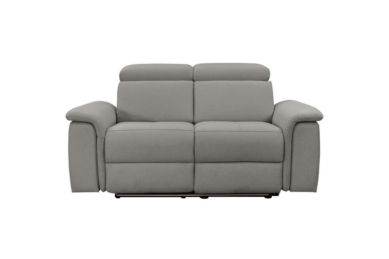 Sofa 2-sæders Pareli Grå, Søndagsstof, Manuel liggestol - Grå, Søndagsstof, Manuel liggestol - Møbler - Sofaer - Recliner sofaer