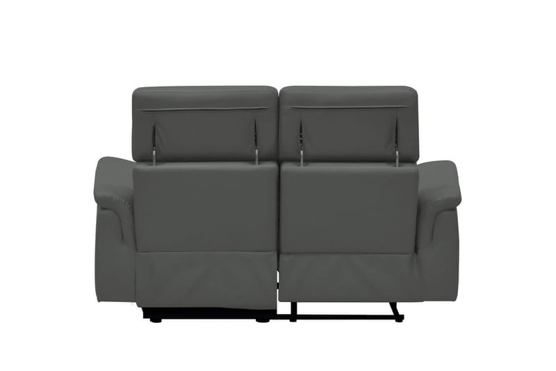 Sofa 2-sæders Pareli Grå, Læder/PU, Manuel liggestol - Grå, Læder/PU, Manuel liggestol - Møbler - Sofaer - Recliner sofaer
