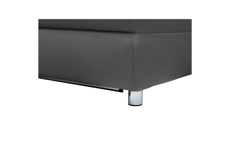 Sofa 2-sæders Pareli Grå, Læder/PU, Manuel liggestol - Grå, Læder/PU, Manuel liggestol - Møbler - Sofaer - Recliner sofaer