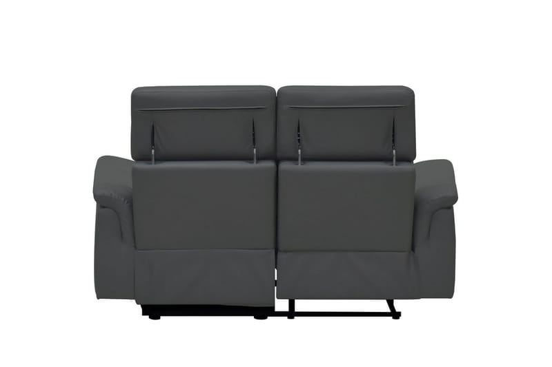 Sofa 2-sæders Pareli Grå, Læder/PU, Elektrisk hvilestol - Grå, Læder/PU, Elektrisk hvilestol - Møbler - Sofaer - Lædersofaer