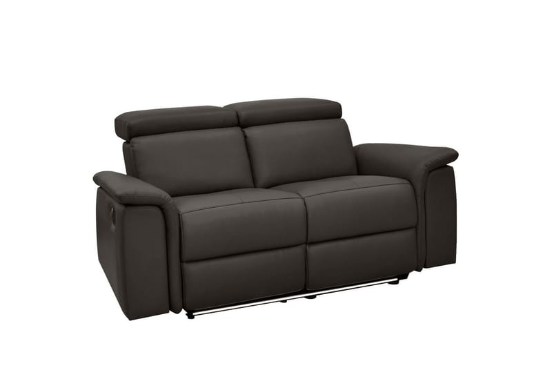 Sofa 2-sæders Pareli Brun, Læder/PU, Manuel liggestol - Brun, Læder/PU, Manuel liggestol - Møbler - Sofaer - Recliner sofaer