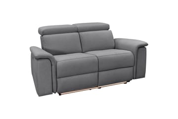 Sofa 2-sæders Pareli Antracit, Søndagsstof, Manuel liggestol