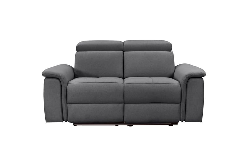Sofa 2-sæders Pareli Antracit, Søndagsstof, Manuel liggestol - Antracit, Søndagsstof, Manuel liggestol - Møbler - Sofaer - Recliner sofaer - 2 personers biografsofa & reclinersofa