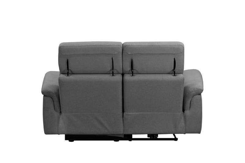 Sofa 2-sæders Pareli Antracit, Søndagsstof, Manuel liggestol - Antracit, Søndagsstof, Manuel liggestol - Møbler - Sofaer - Recliner sofaer - 2 personers biografsofa & reclinersofa