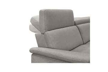 Sofa 2-sæders Pareli Grå, Søndagsstof, Manuel liggestol - Grå, Søndagsstof, Manuel liggestol - Møbler - Sofaer - Recliner sofaer - 2 personers biografsofa & reclinersofa