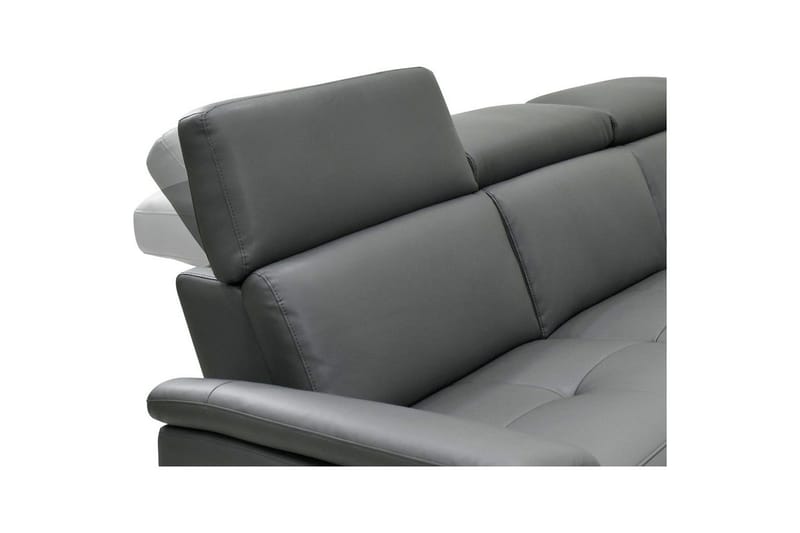 Sofa 2-sæders Pareli Grå, Læder/PU, Elektrisk hvilestol - Grå, Læder/PU, Elektrisk hvilestol - Møbler - Sofaer - Lædersofaer