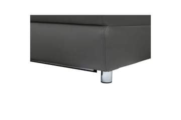 Sofa 2-sæders Pareli Grå, Læder/PU, Manuel liggestol - Grå, Læder/PU, Manuel liggestol - Møbler - Sofaer - Lædersofaer