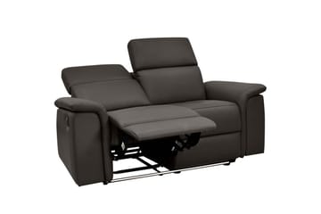Sofa 2-sæders Pareli Brun, Læder/PU, Manuel liggestol - Brun, Læder/PU, Manuel liggestol - Møbler - Sofaer - Lædersofaer