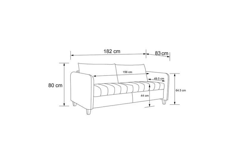 Sofa 3-sæders Coco - Møbler - Sofaer - 3 personers sofa