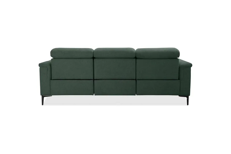 Sofa 3-sæders Lund Mørkegrøn, Belfast stof, Elektrisk hvilestol - Mørkegrøn, Belfast stof, Elektrisk hvilestol - Møbler - Sofaer - 3 personers sofa