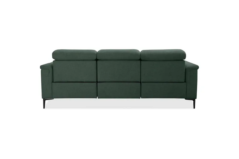Sofa 3-sæders Lund Mørkegrøn, Belfast stof, Elektrisk hvilestol - Mørkegrøn, Belfast stof, Elektrisk hvilestol - Møbler - Sofaer - 3 personers sofa