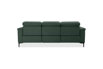 Sofa 3-sæders Lund Mørkegrøn, Belfast stof, Elektrisk hvilestol - Mørkegrøn, Belfast stof, Elektrisk hvilestol - Møbler - Sofaer - 3 personers sofa