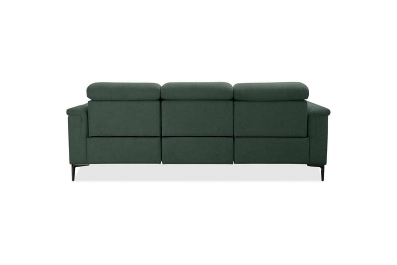 Sofa 3-sæders Lund Mørkegrøn, Belfast stof, Elektrisk hvilestol - Mørkegrøn, Belfast stof, Elektrisk hvilestol - Møbler - Sofaer - 3 personers sofa