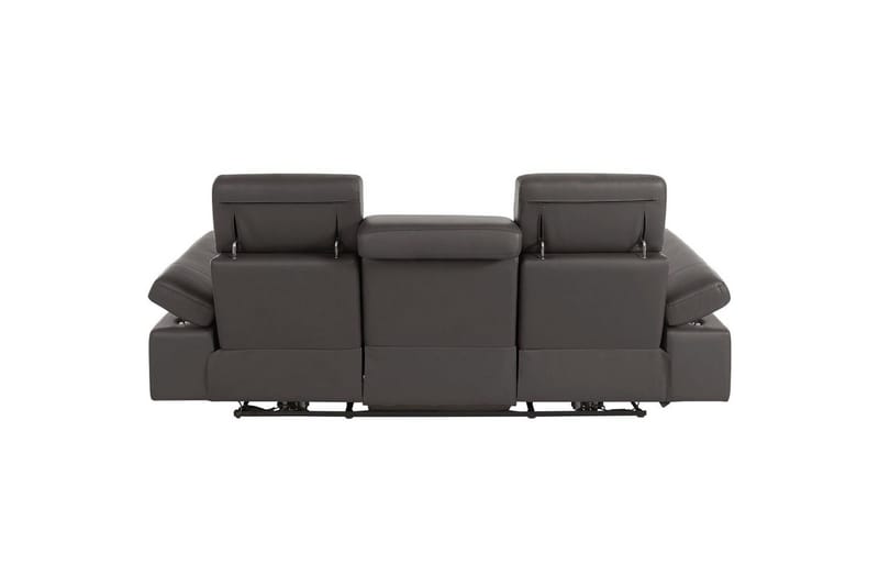Sofa 3-sæders Rayland Brun, PU, Elektrisk hvilestol - Brun, PU, Elektrisk hvilestol - Møbler - Sofaer - 3 personers sofa
