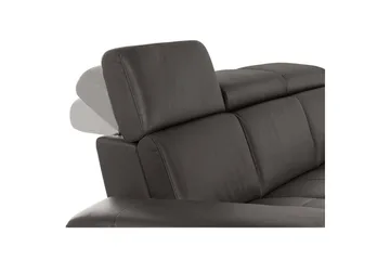 Sofa 3-sæders Rayland Brun, PU, Elektrisk hvilestol - Brun, PU, Elektrisk hvilestol - Møbler - Sofaer - 3 personers sofa