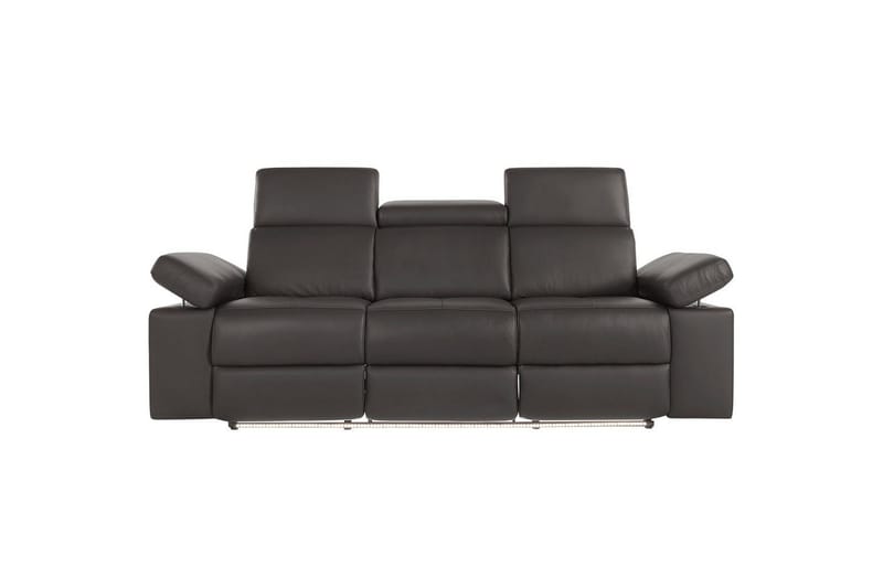 Sofa 3-sæders Rayland Brun, PU, Elektrisk hvilestol - Brun, PU, Elektrisk hvilestol - Møbler - Sofaer - 3 personers sofa