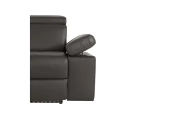 Sofa 3-sæders Rayland Brun, PU, Elektrisk hvilestol - Brun, PU, Elektrisk hvilestol - Møbler - Sofaer - 3 personers sofa
