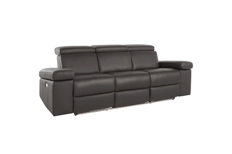 Sofa 3-sæders Rayland Brun, PU, Elektrisk hvilestol - Brun, PU, Elektrisk hvilestol - Møbler - Sofaer - Recliner sofaer