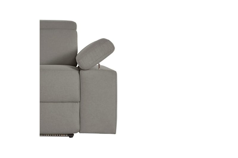 Sofa 3-sæders Rayland Grå, Søndagsstof, Elektrisk hvilestol - Grå, Søndagsstof, Elektrisk hvilestol - Møbler - Sofaer - 3 personers sofa