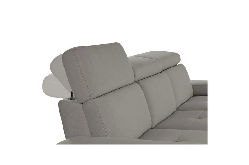 Sofa 3-sæders Rayland Grå, Søndagsstof, Elektrisk hvilestol - Grå, Søndagsstof, Elektrisk hvilestol - Møbler - Sofaer - 3 personers sofa