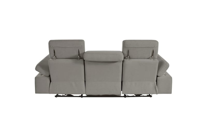 Sofa 3-sæders Rayland Grå, Søndagsstof, Elektrisk hvilestol - Grå, Søndagsstof, Elektrisk hvilestol - Møbler - Sofaer - 3 personers sofa