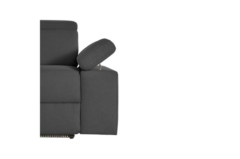 Sofa 3-sæders Rayland Grå, Søndagsstof, Manuel liggestol - Grå, Søndagsstof, Manuel liggestol - Møbler - Sofaer - Recliner sofaer