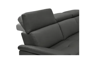 Sofa 3-sæders Pareli Sort, PU, Elektrisk hvilestol - Sort, PU, Elektrisk hvilestol - Møbler - Sofaer - 3 personers sofa