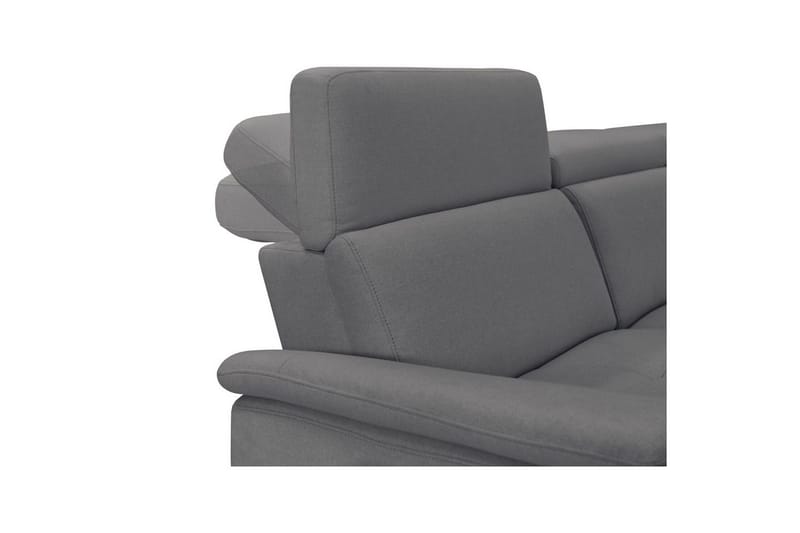 Sofa 3-sæders Pareli Grå, Søndagsstof, Manuel liggestol - Grå, Søndagsstof, Manuel liggestol - Møbler - Sofaer - 3 personers sofa