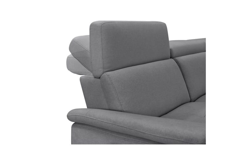 Sofa 3-sæders Pareli Grå, Søndagsstof, Elektrisk hvilestol - Grå, Søndagsstof, Elektrisk hvilestol - Møbler - Sofaer - 3 personers sofa