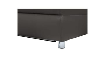 Sofa 3-sæders Pareli Brun, PU, Manuel liggestol - Brun, PU, Manuel liggestol - Møbler - Sofaer - 3 personers sofa