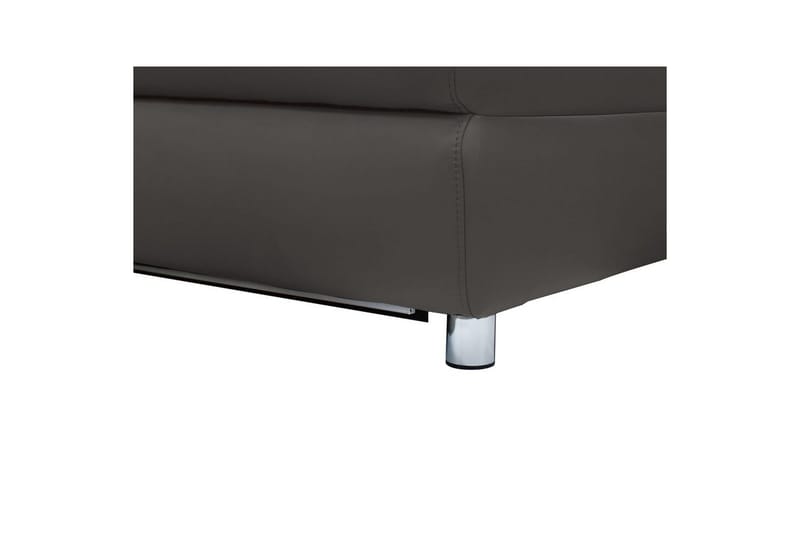 Sofa 3-sæders Pareli Brun, PU, Manuel liggestol - Brun, PU, Manuel liggestol - Møbler - Sofaer - 3 personers sofa