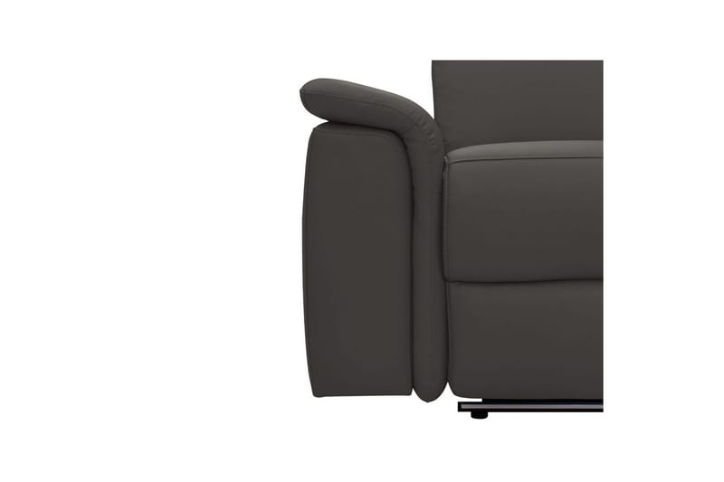 Sofa 3-sæders Pareli Brun, PU, Manuel liggestol - Brun, PU, Manuel liggestol - Møbler - Sofaer - 3 personers sofa