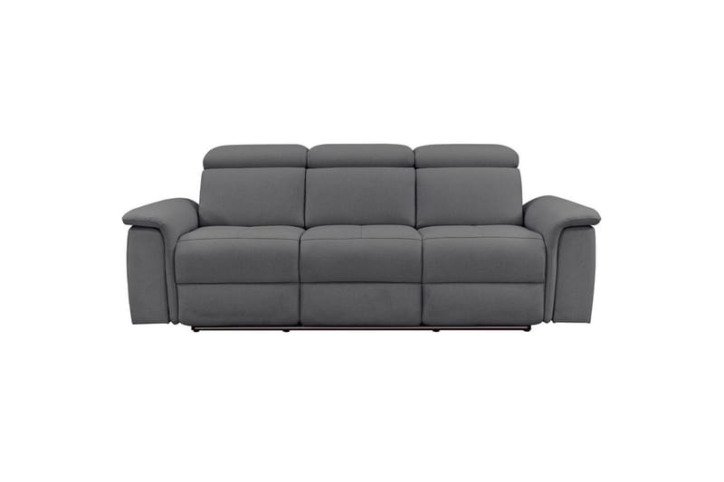 Sofa 3-sæders Pareli Grå, Søndagsstof, Manuel liggestol - Grå, Søndagsstof, Manuel liggestol - Møbler - Sofaer - 3 personers sofa