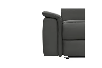 Sofa 3-sæders Pareli Sort, PU, Elektrisk hvilestol - Sort, PU, Elektrisk hvilestol - Møbler - Sofaer - 3 personers sofa