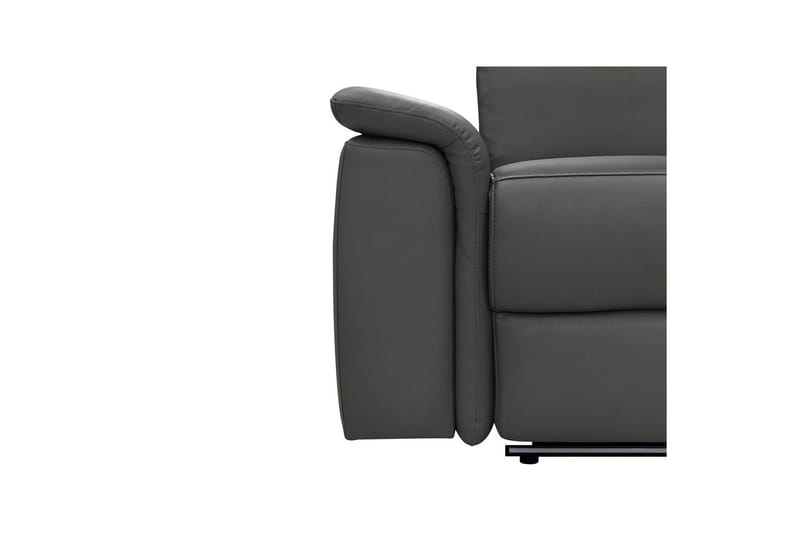 Sofa 3-sæders Pareli Sort, PU, Elektrisk hvilestol - Sort, PU, Elektrisk hvilestol - Møbler - Sofaer - 3 personers sofa