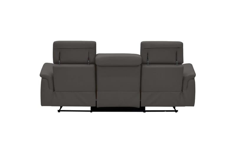 Sofa 3-sæders Pareli Brun, PU, Manuel liggestol - Brun, PU, Manuel liggestol - Møbler - Sofaer - 3 personers sofa