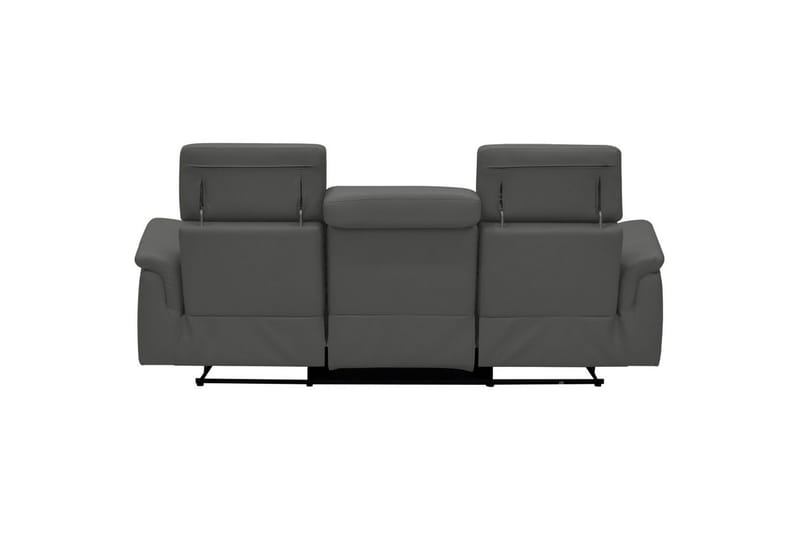Sofa 3-sæders Pareli Grå, PU, Elektrisk hvilestol - Grå, PU, Elektrisk hvilestol - Møbler - Sofaer - 3 personers sofa