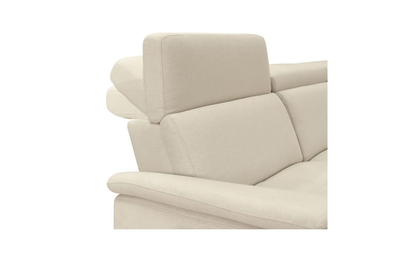 Sofa 3-sæders Pareli Hvid, Søndagsstof, Elektrisk hvilestol - Hvid, Søndagsstof, Elektrisk hvilestol - Møbler - Sofaer - Recliner sofaer
