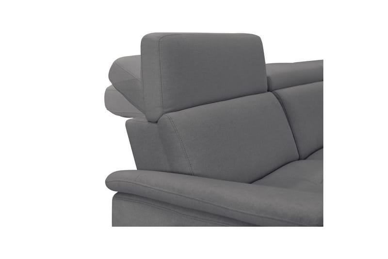 Sofa 3-sæders Pareli Grå, Søndagsstof, Manuel liggestol - Grå, Søndagsstof, Manuel liggestol - Møbler - Sofaer - Recliner sofaer