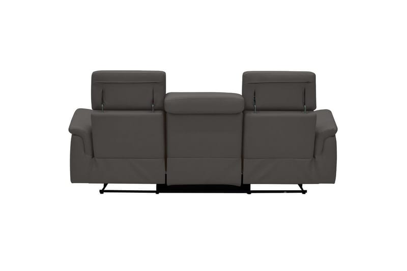 Sofa 3-sæders Pareli Brun, PU, Manuel liggestol - Brun, PU, Manuel liggestol - Møbler - Sofaer - 3 personers sofa
