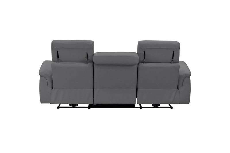 Sofa 3-sæders Pareli Grå, Søndagsstof, Manuel liggestol - Grå, Søndagsstof, Manuel liggestol - Møbler - Sofaer - 3 personers sofa