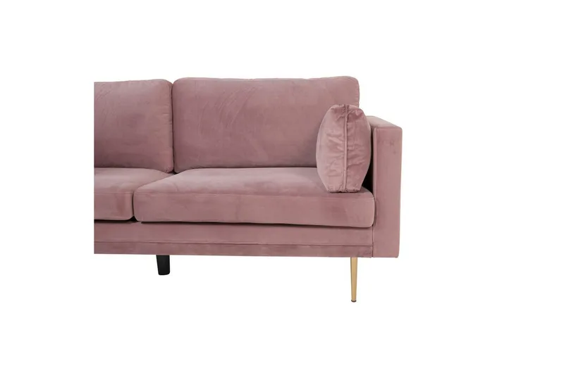 Sofa 3-personers Boom Rosa - Rosa - Møbler - Sofaer - Velour sofaer
