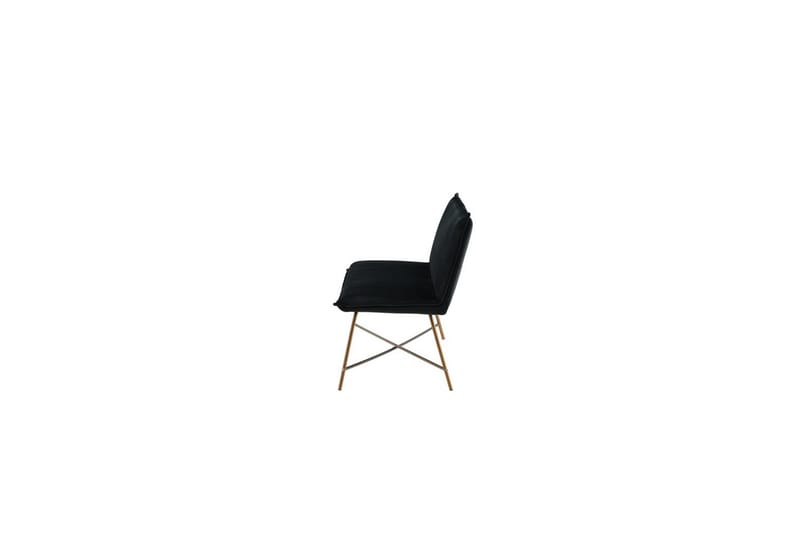 Sofa 3-personers Petra Kobber / Sort Fløjl - Møbler - Sofaer - 3 personers sofa