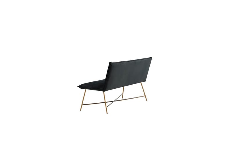 Sofa 3-personers Petra Kobber / Sort Fløjl - Møbler - Sofaer - 3 personers sofa